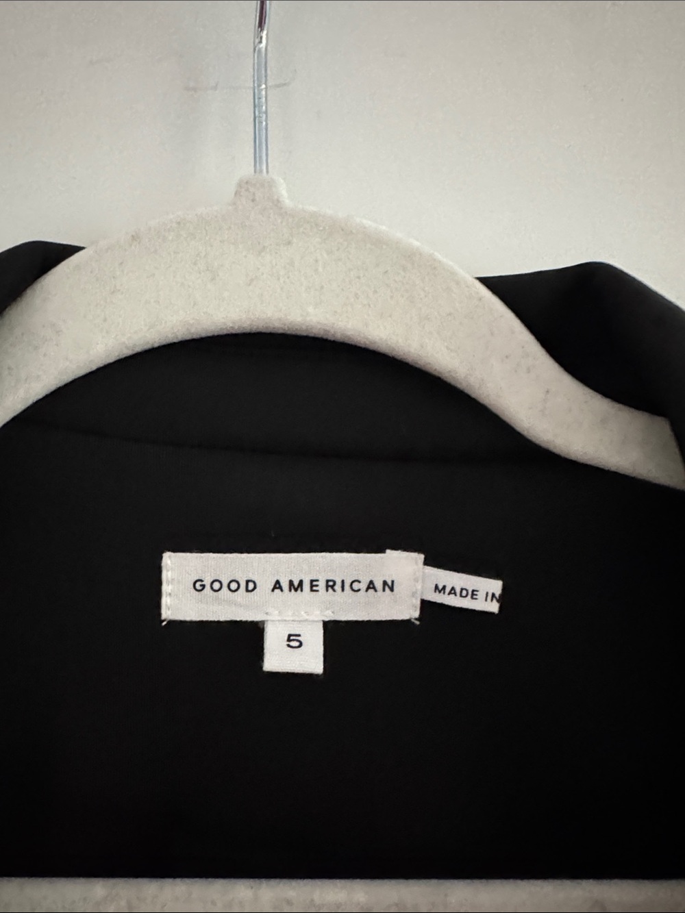 Good American SCUBA Black Oversized Tailored Blazer - Picture 2 of 4